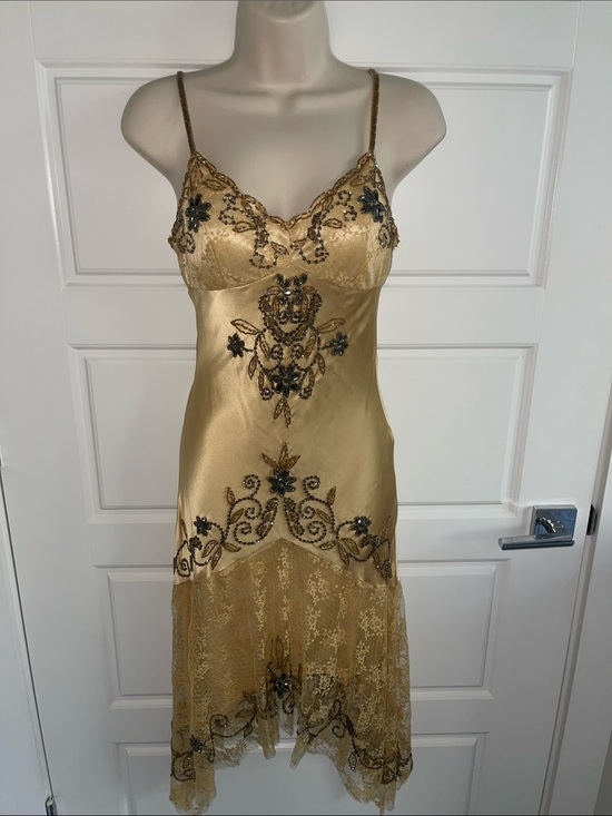 Sue Wong Dresses & Skirts - ✨Vintage Gold SUE WONG Fairy Dress size 2✨